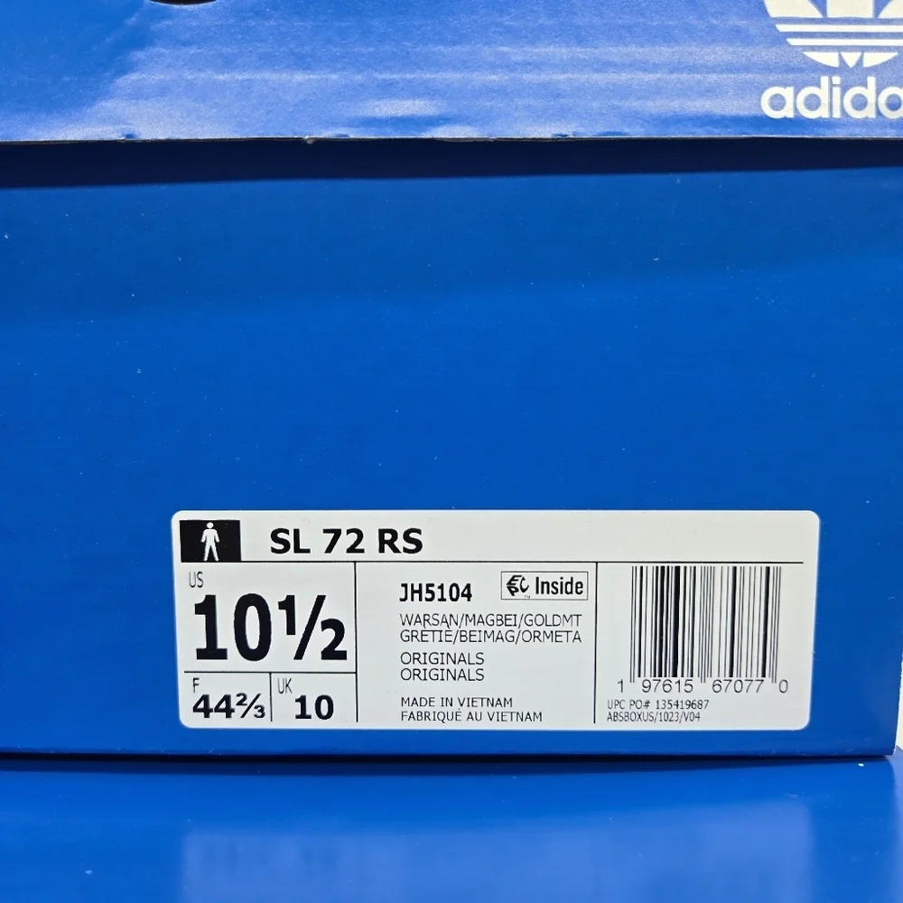 New adidas SL 72 RS 'Warm Sandstone Magic Beige' Men's Shoes Size 10.5